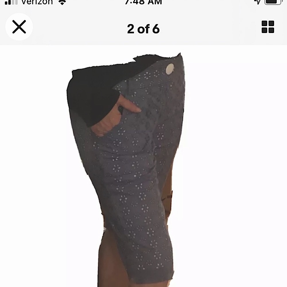 Tara Jarmon Shorts Blue eyelet size small